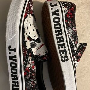 Vans J. Voorhees Graphic Slip-Ons -X House of Terror Friday the 13th